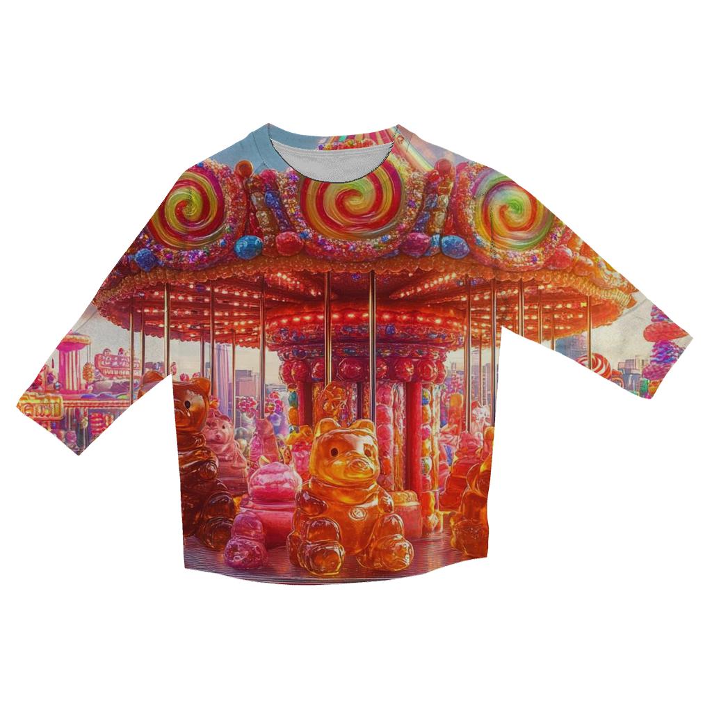Cosmic Candy Carnival cotton quarter sleeve shirts