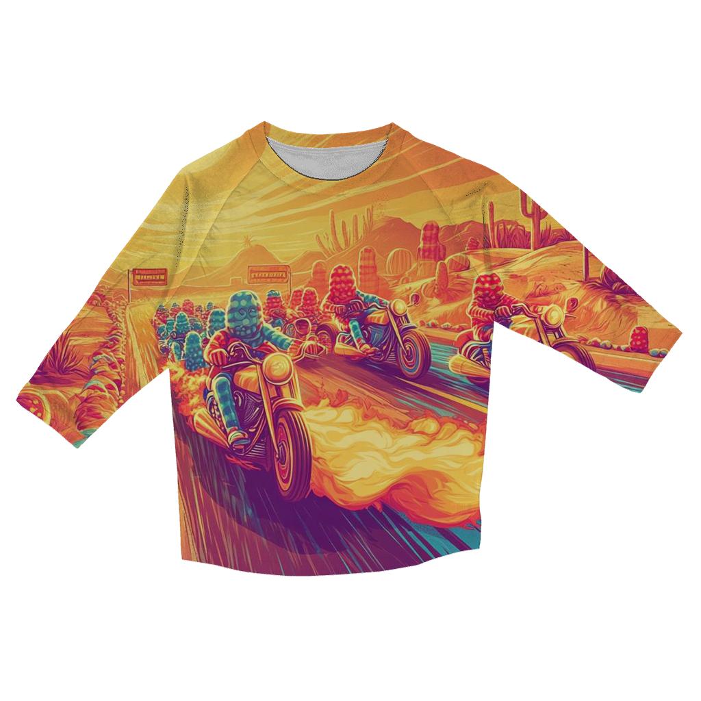 Bubblegum Biker Brigade cotton quarter sleeve shirts