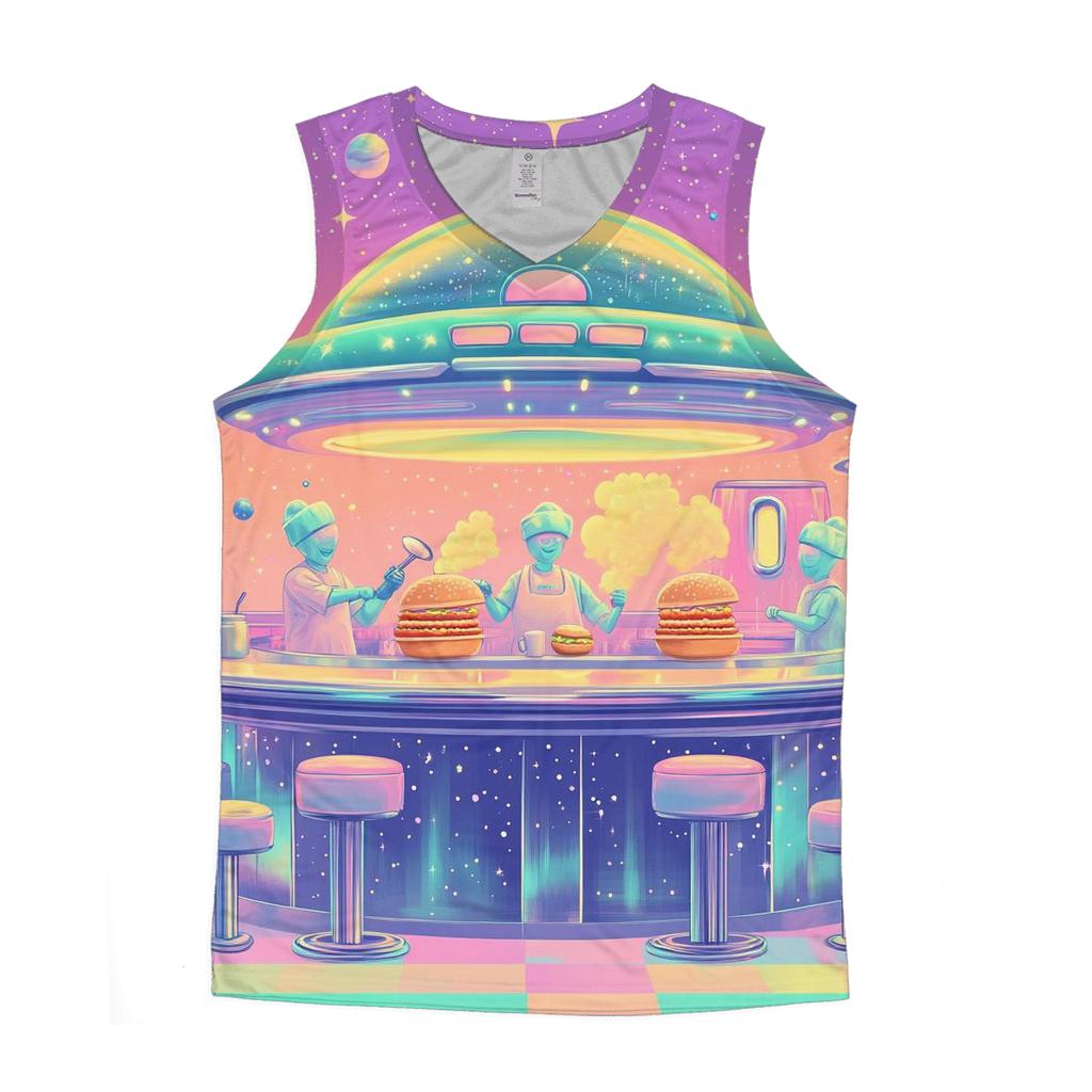 Alien Diner Daydream personalized athletic tanks