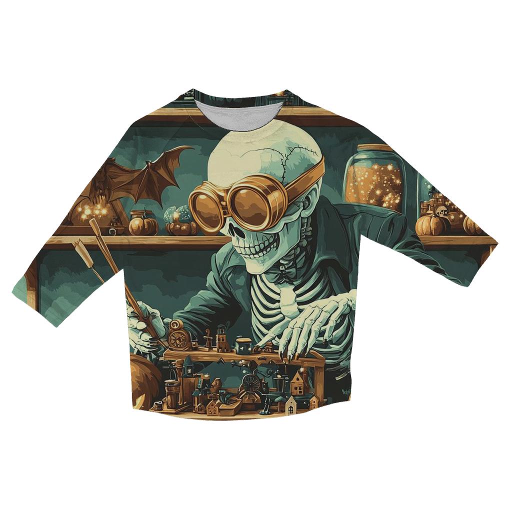 Haunted Toymaker Midnight Workshop designer 3/4 sleeve blouses