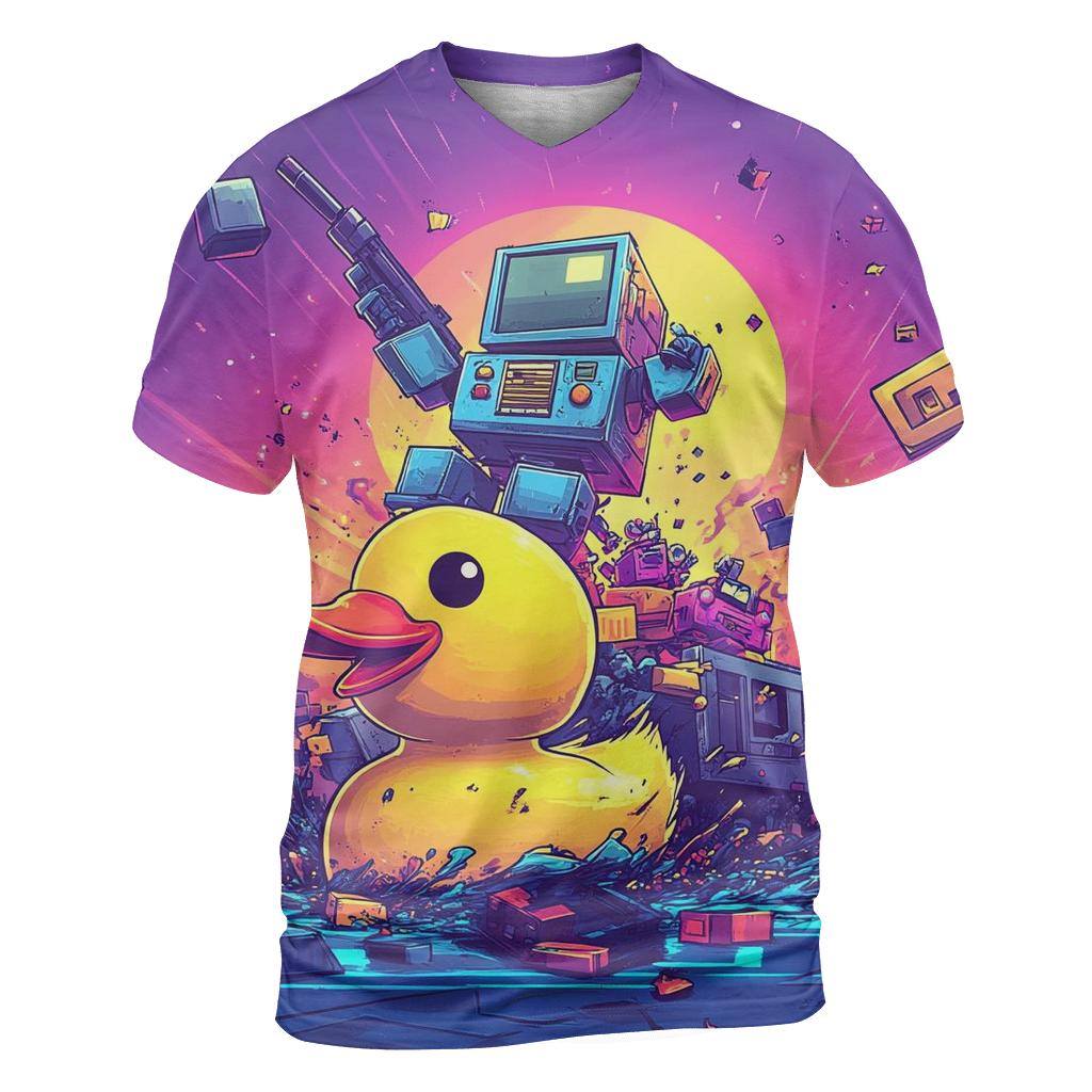 Robot Toybox Rebellion designer pattern shirts