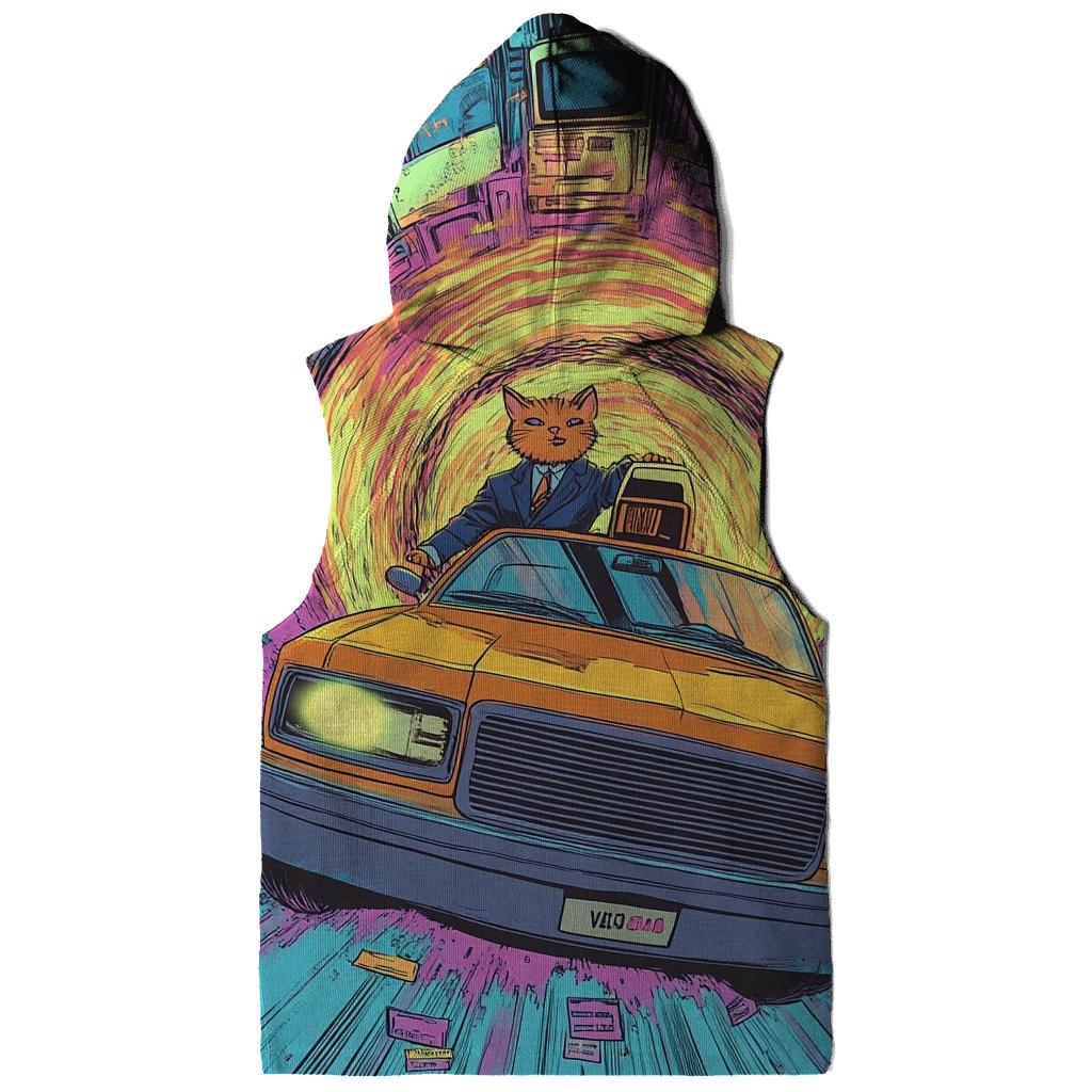 Toon Taxi Time Warp printed hoodies