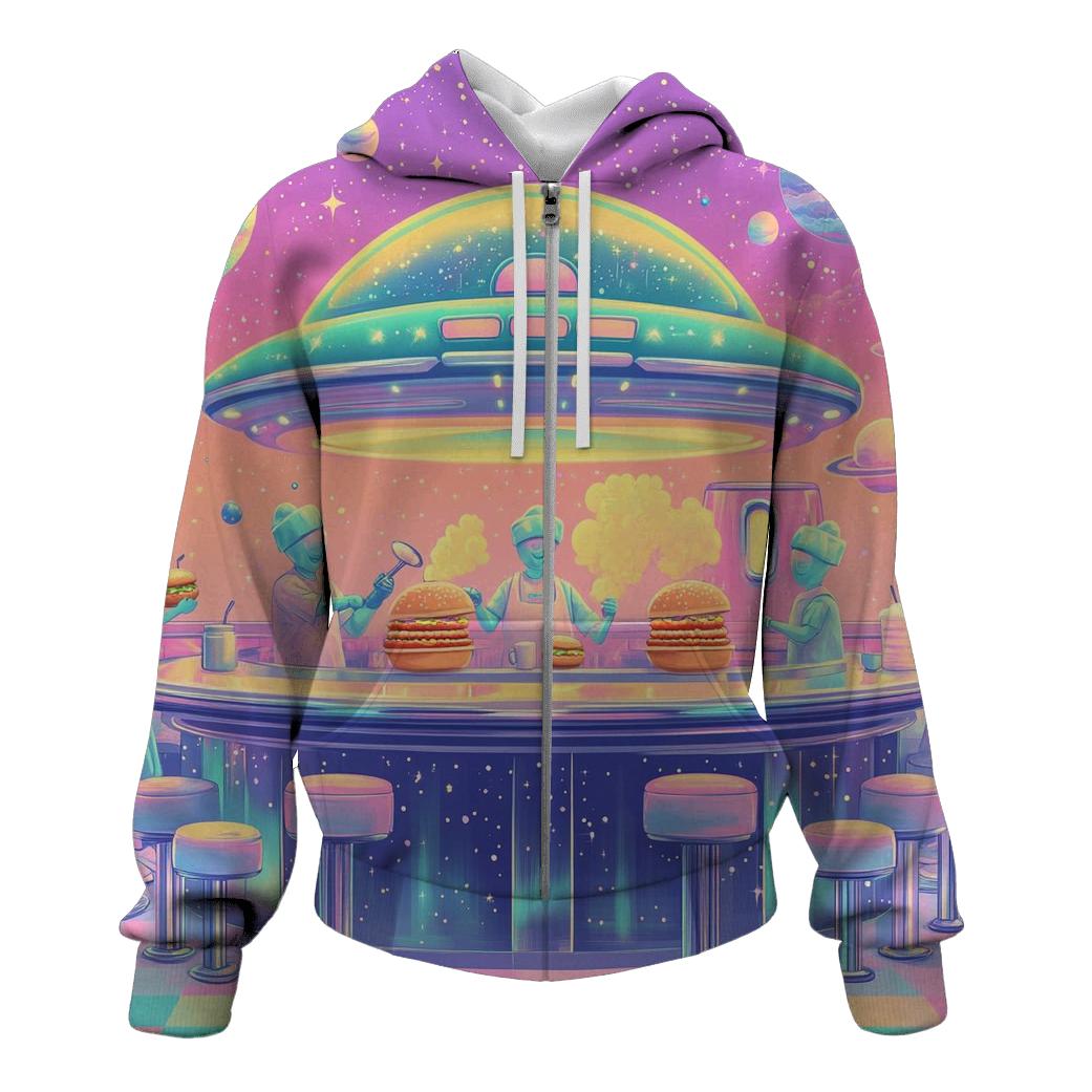 Alien Diner Daydream heavyweight hoodies