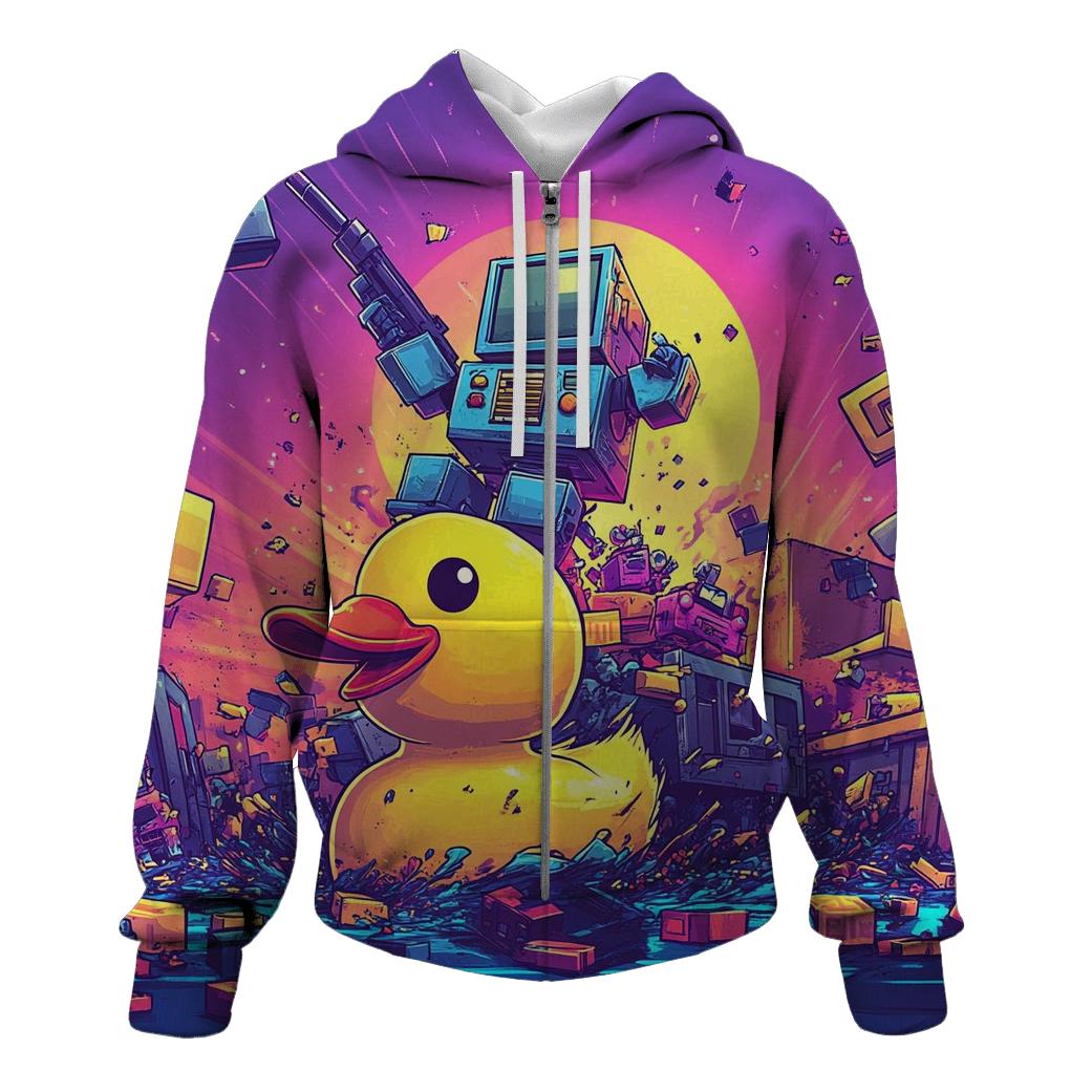 Robot Toybox Rebellion printed hoodies