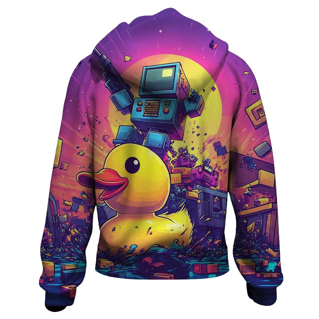 Robot Toybox Rebellion printed hoodies