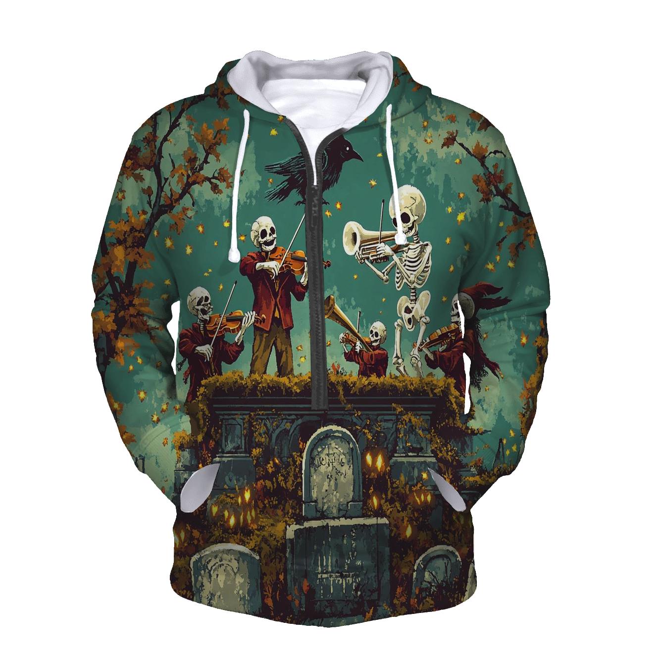 Cobweb Concert At The Graveyard Spooky hoodie trends