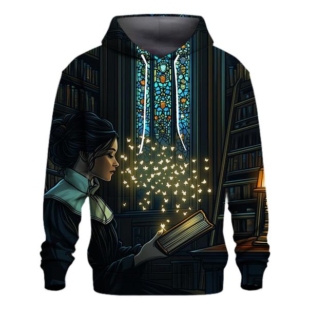 Ghostly Librarian Halloween Tale hoodie designs