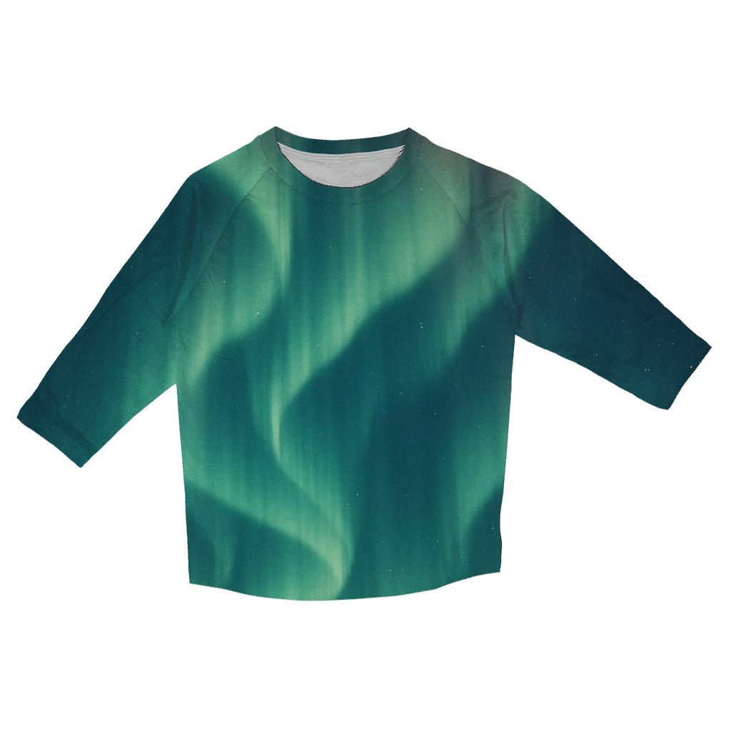 Aurora Curtain Drift personalized 3/4 sleeve tees