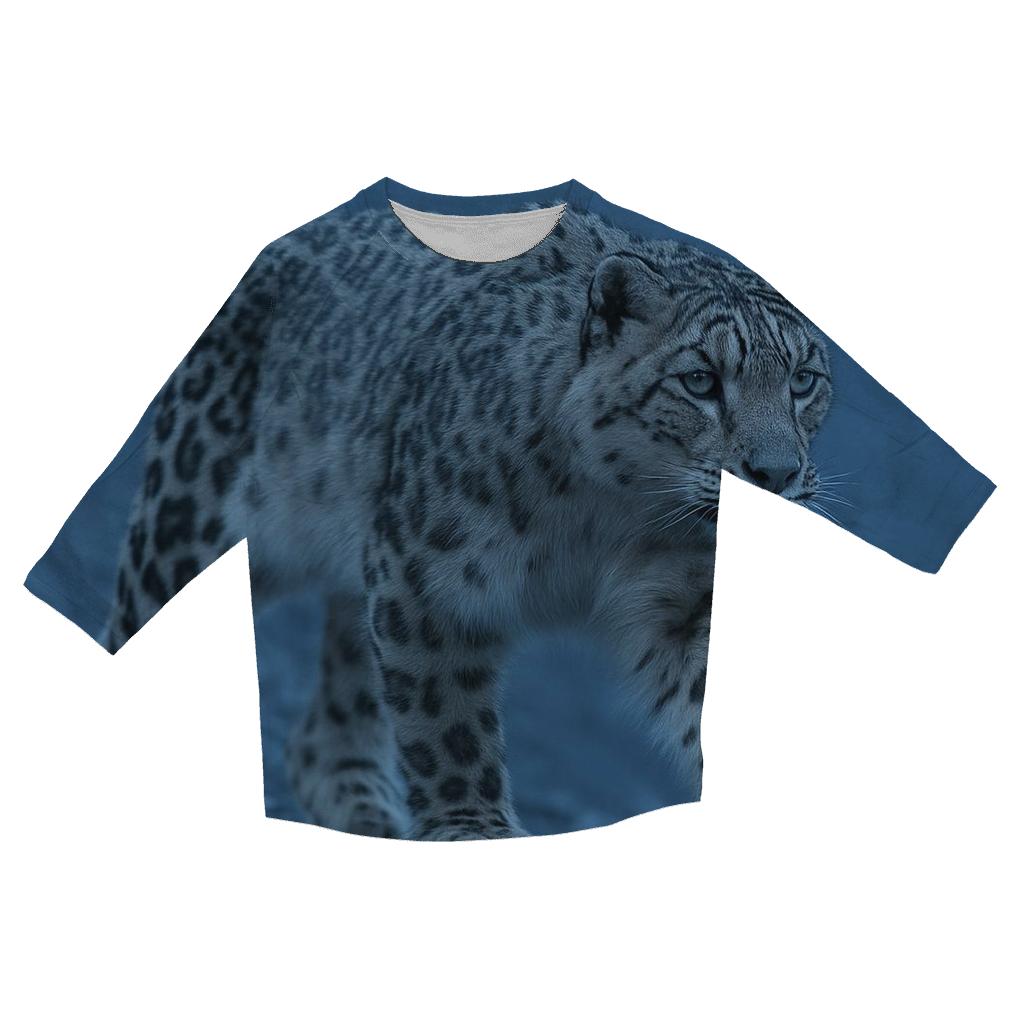 Ridge Ghost Snow Leopard trendy 3/4 sleeve tops
