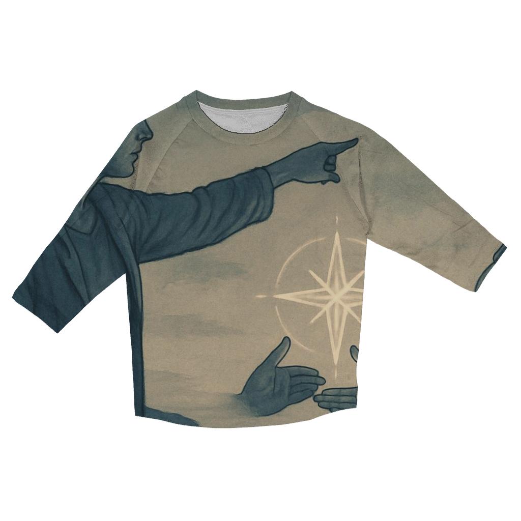 The Heart Compass personalized 3/4 sleeve tees