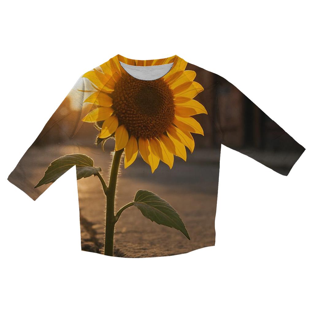 Urban Sidewalk Sunflower Repair fashion 3/4 sleeve shirts
