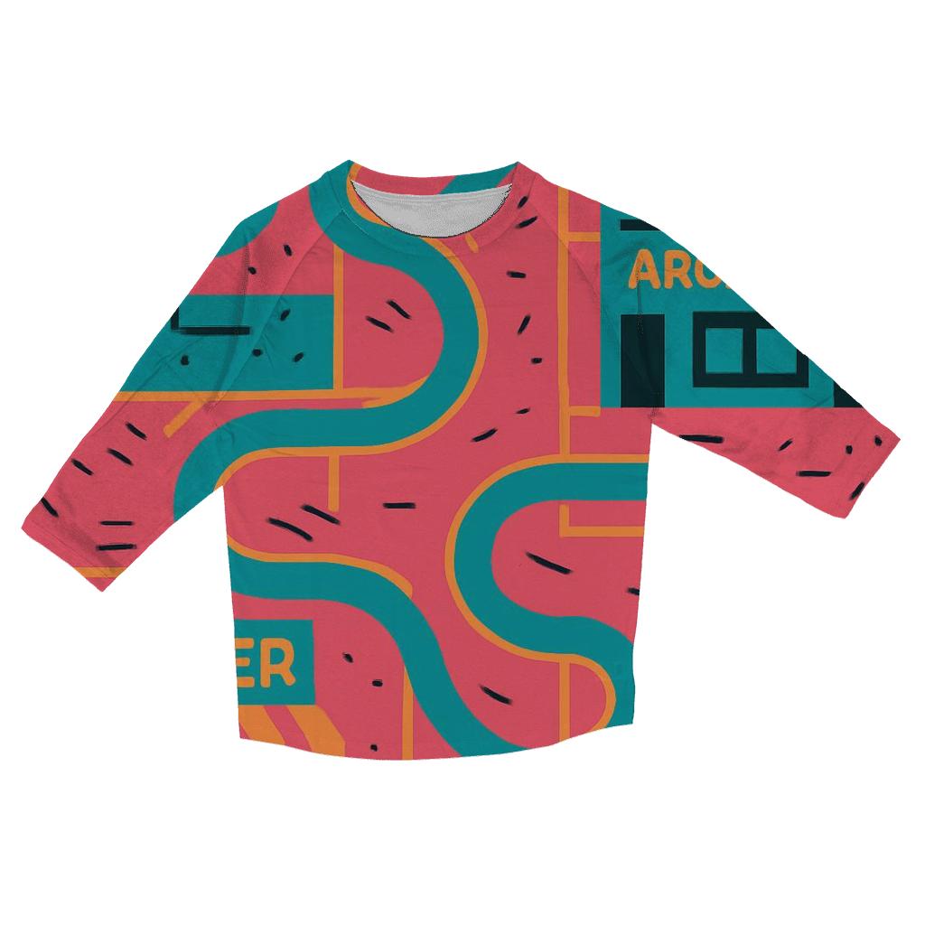 Turbo Skate Route custom 3/4 sleeve shirts