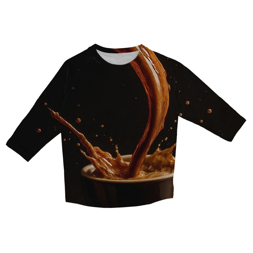 Espresso Arc trendy 3/4 sleeve tops