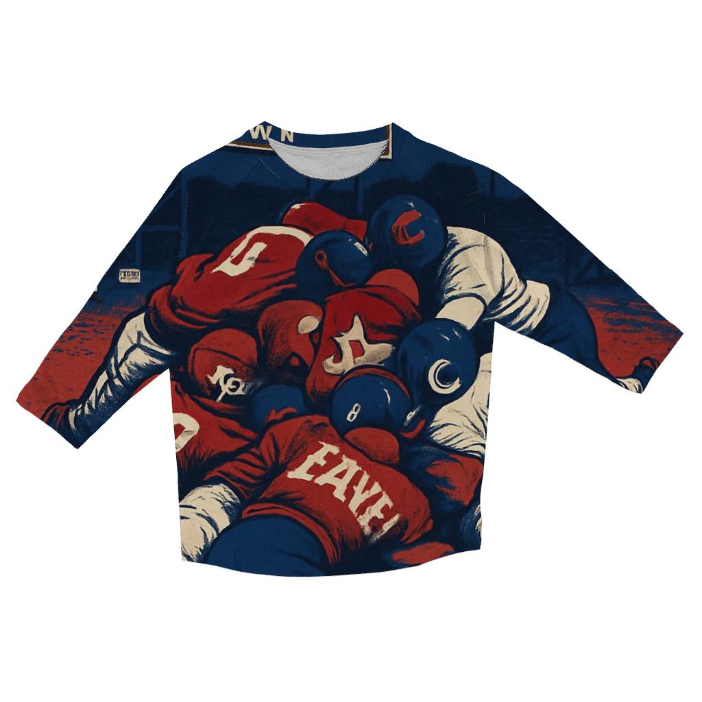 Scoreboard Scramble stylish quarter sleeve tops