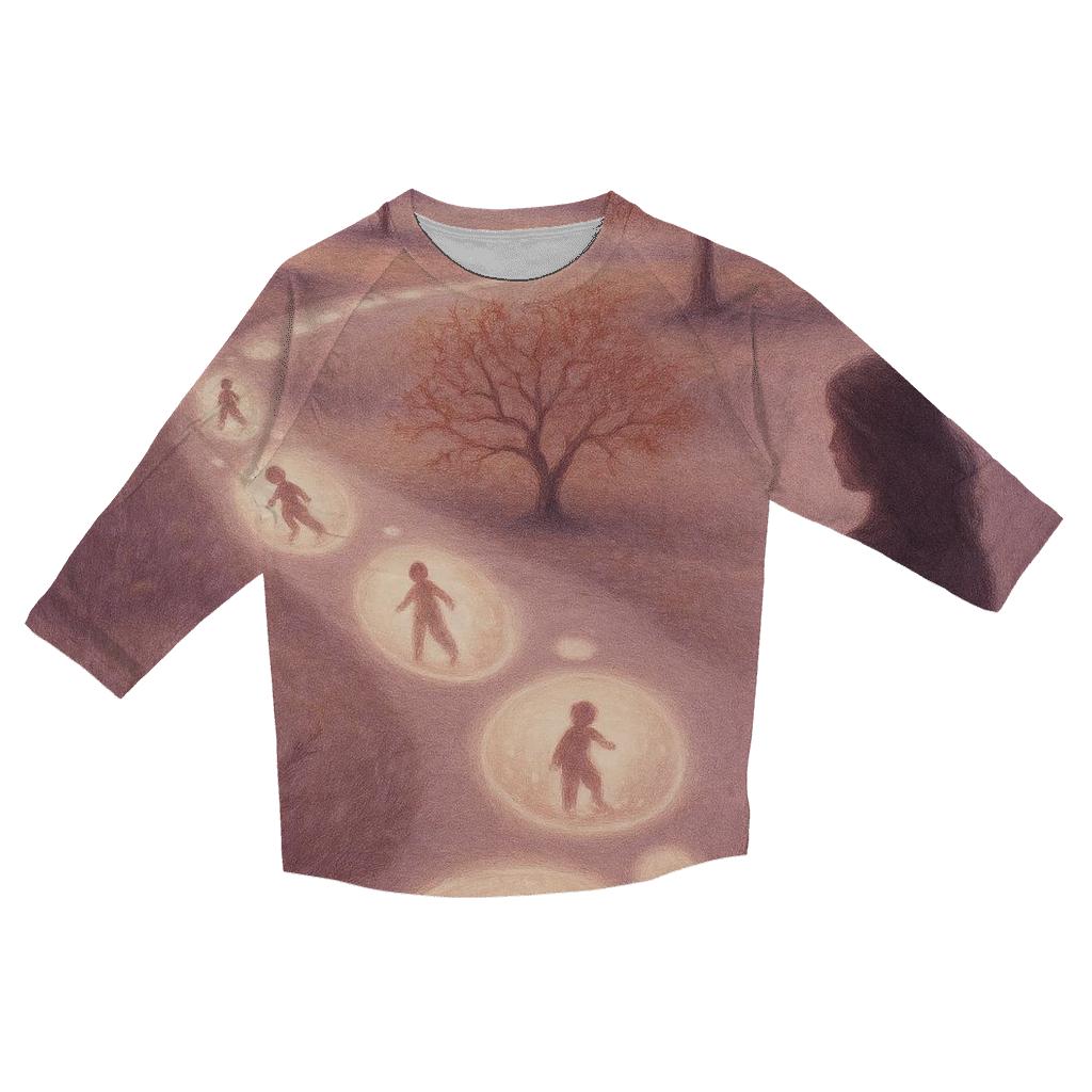 Footprints In The Heart designer 3/4 sleeve blouses