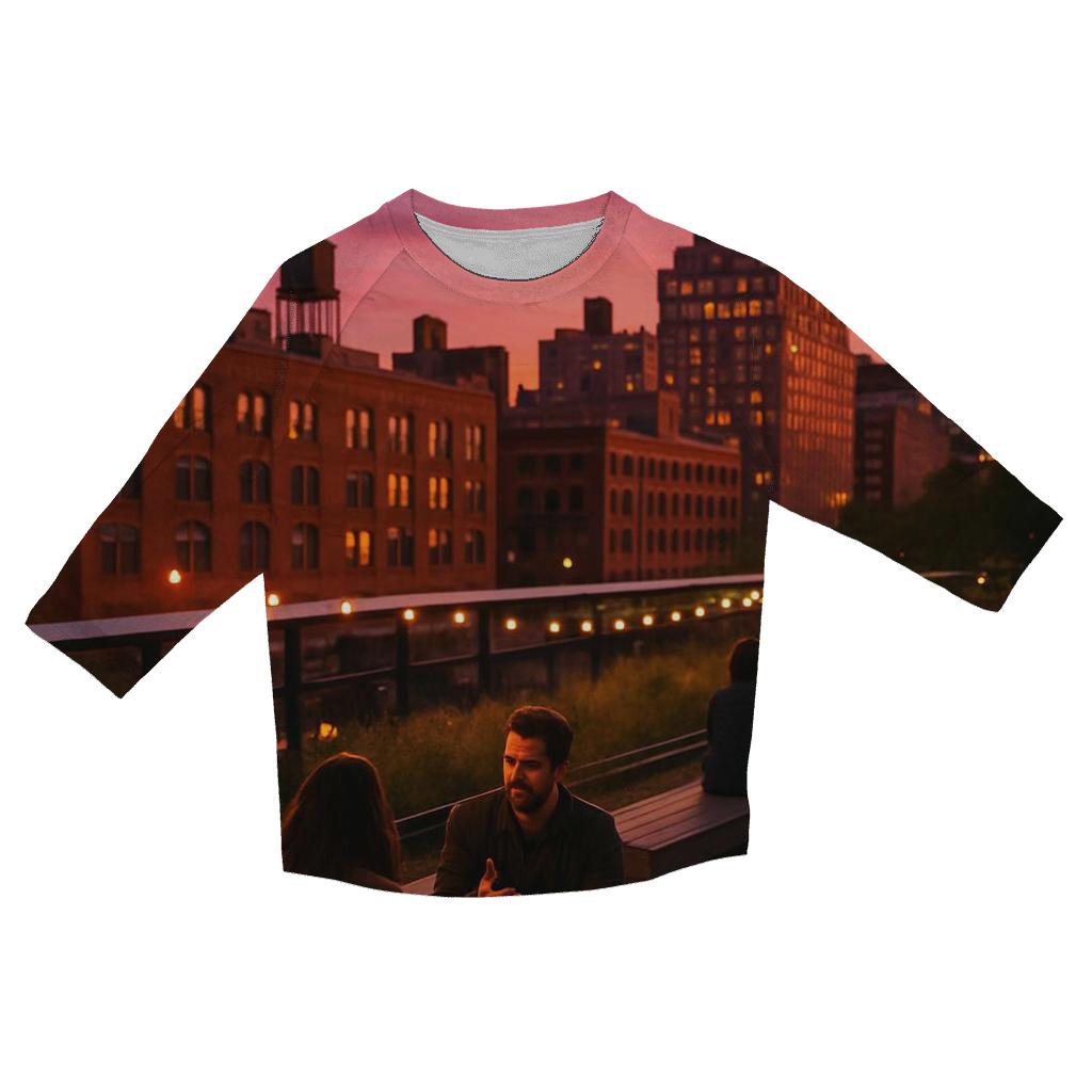High Line Sunset Gathering cotton quarter sleeve shirts