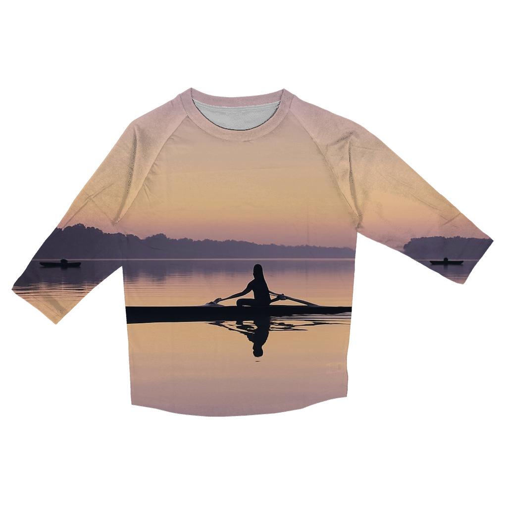Rowing Dawn Reflection casual three quarter sleeve shirts