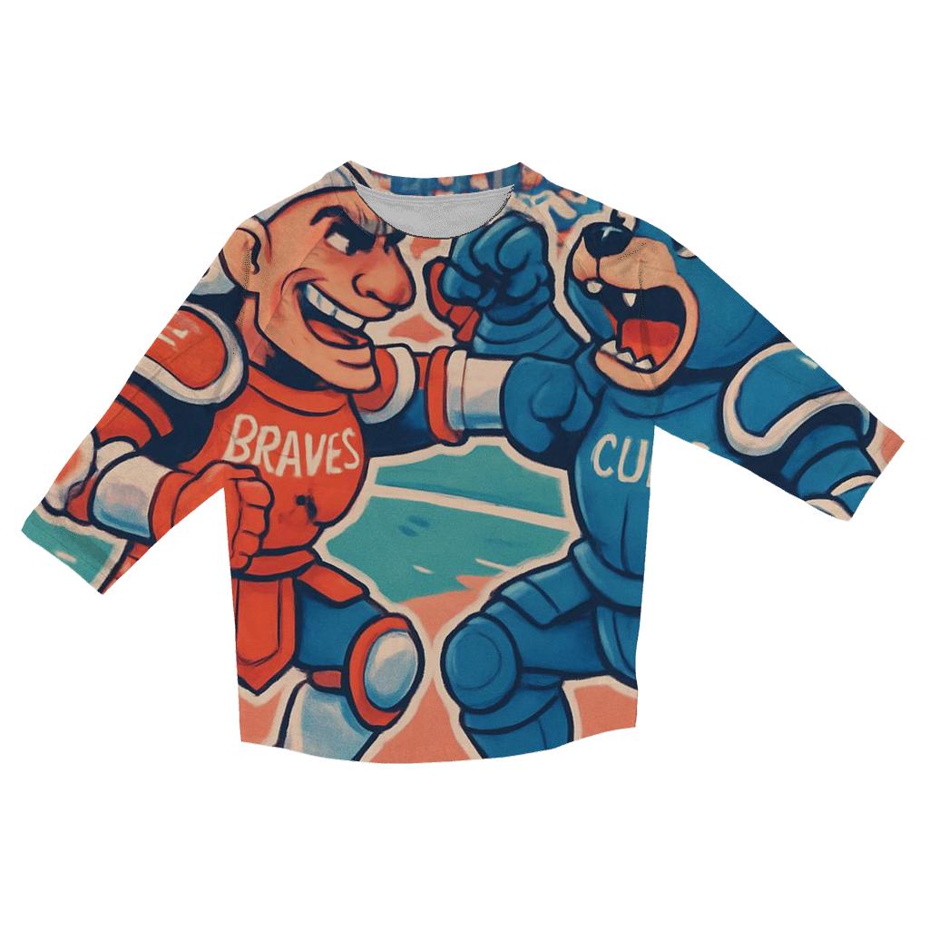 Mascot Melee On The Pitch casual three quarter sleeve shirts