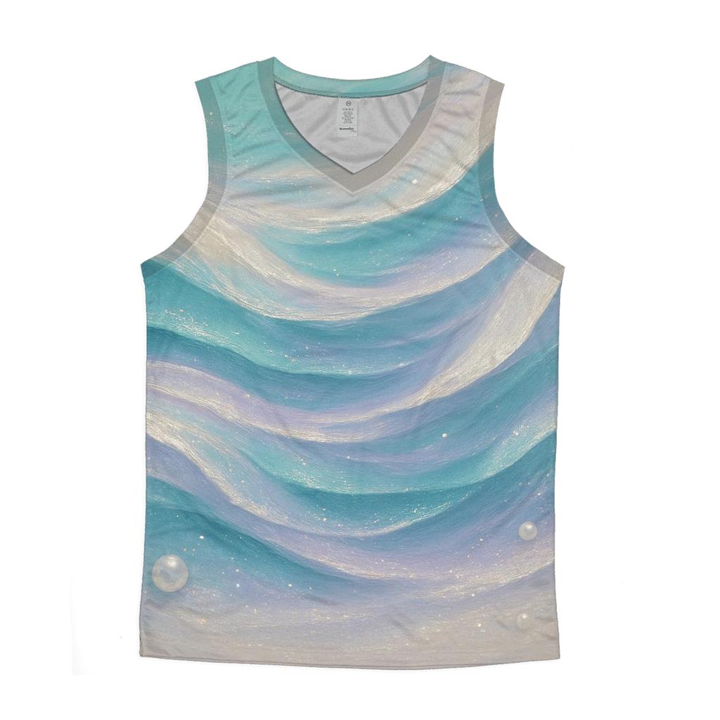 Opal Tidal Wave cotton sleeveless tops