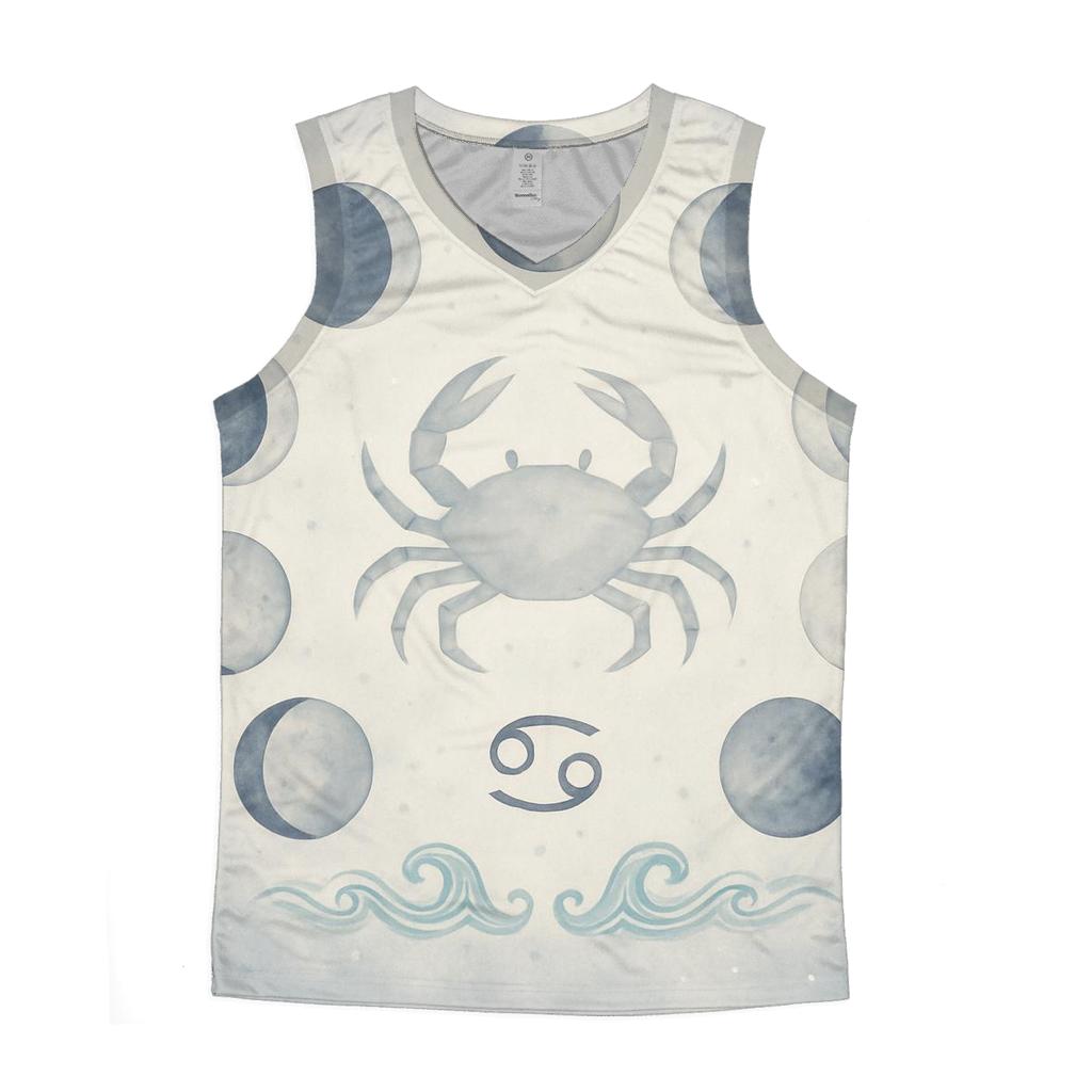 Lunar Phases Cancer Moon Cycle personalized athletic tanks
