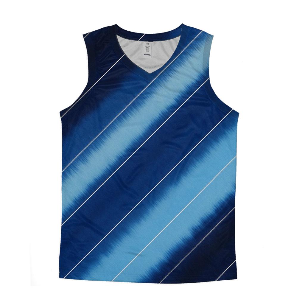 Indigo Arashi Diagonals trendy fitted tank tops