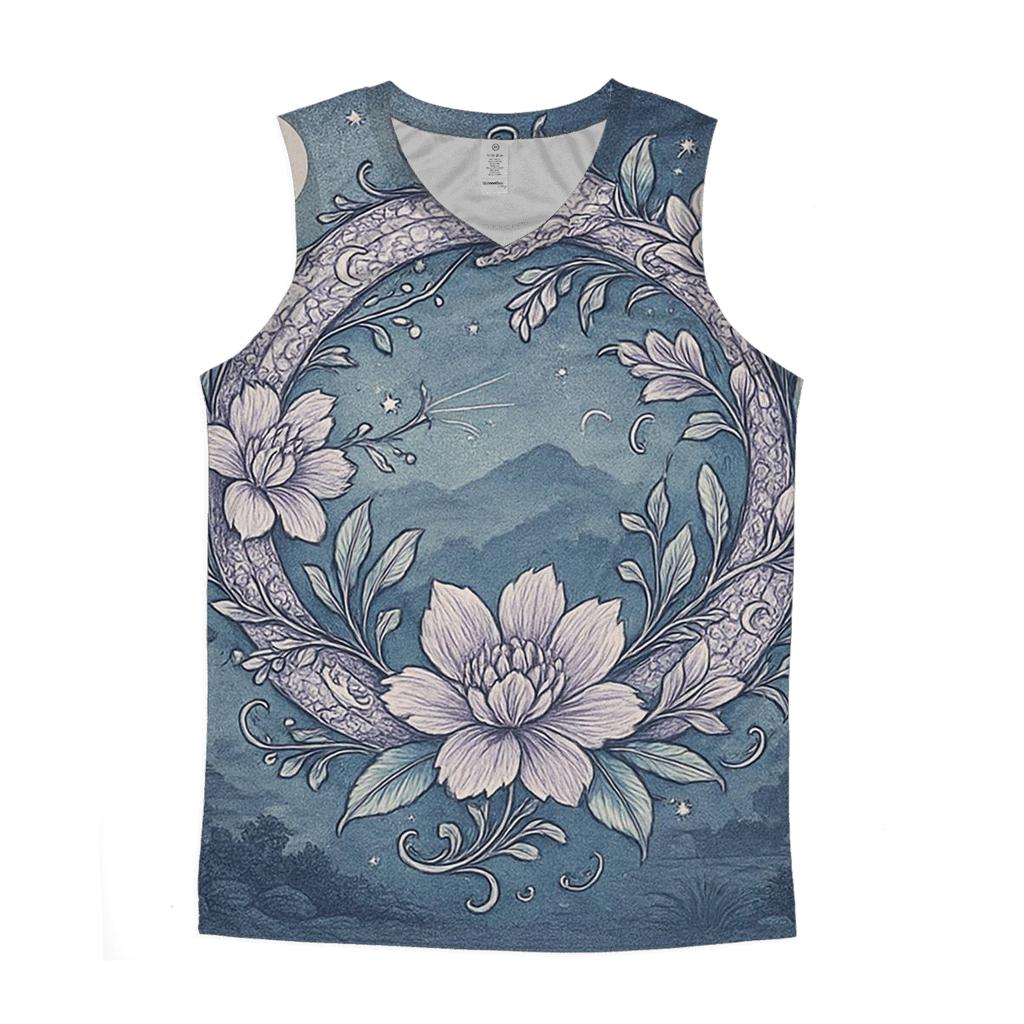 Lunar Garden Ouroboros designer workout tanks
