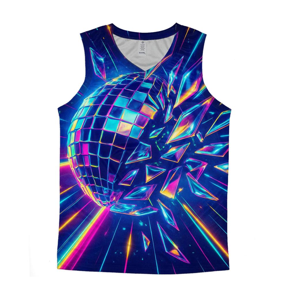 Electric Disco Mirage cotton sleeveless tops
