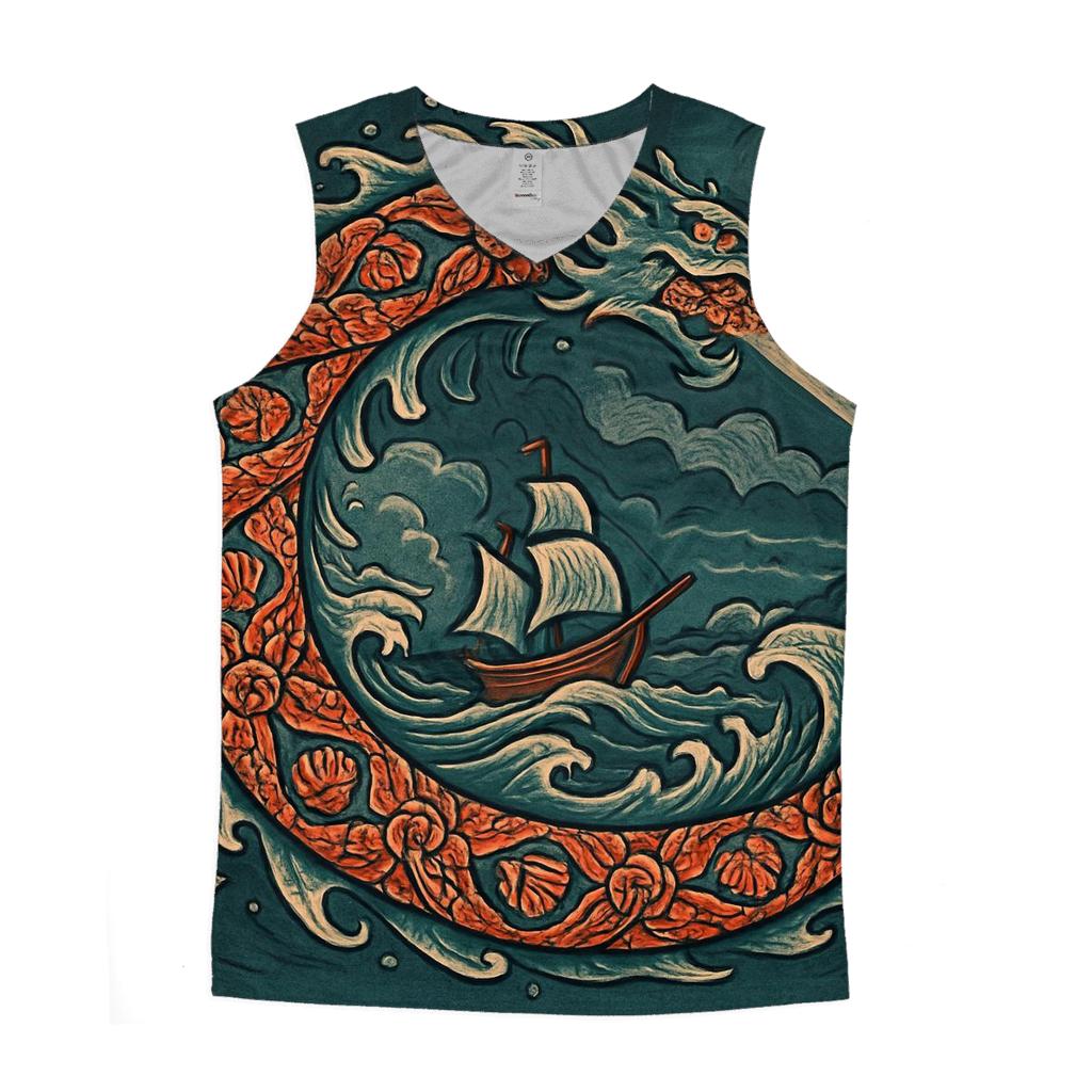 Tidal Voyager Ouroboros casual summer tank tops