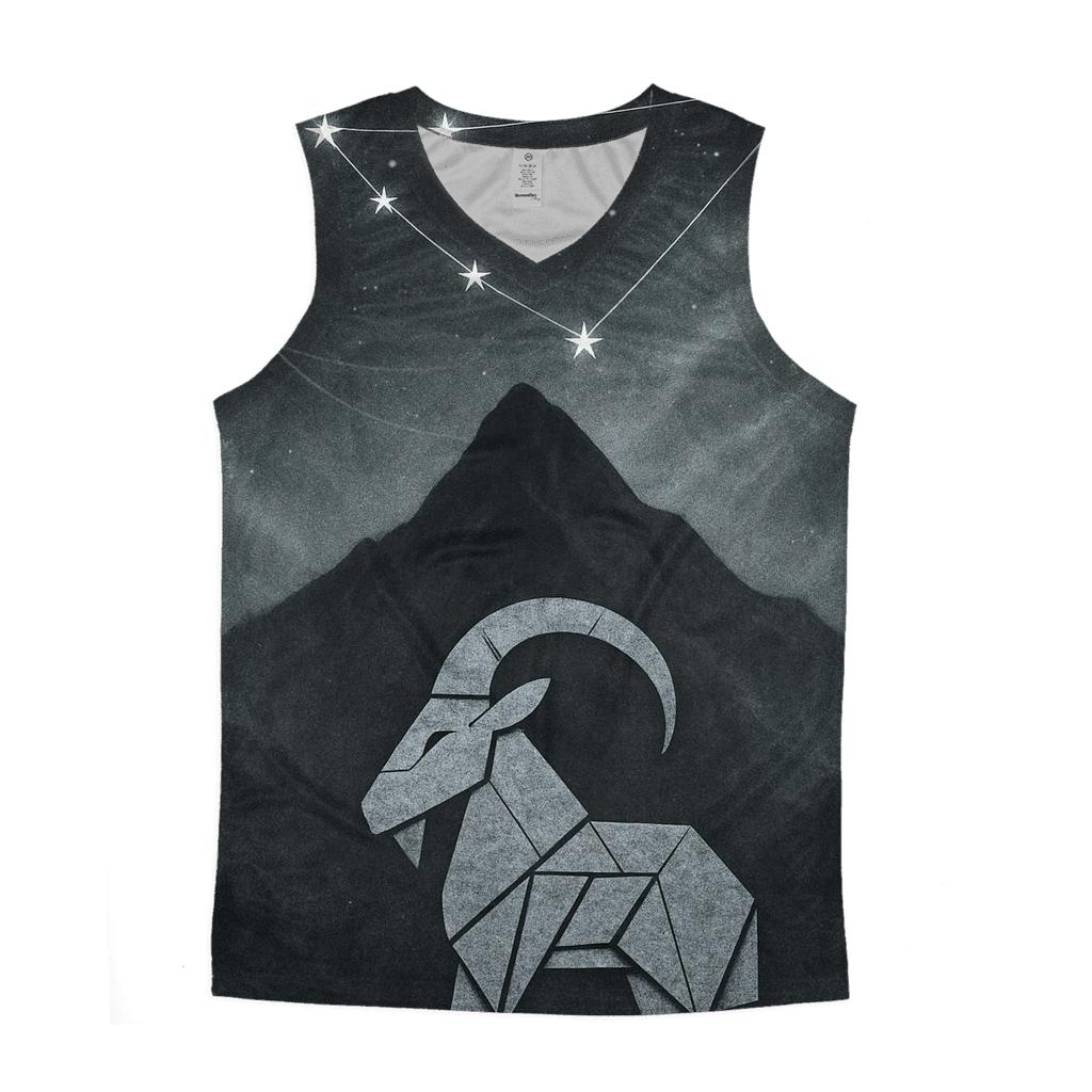 Capricorn Mountain Goat Nebula trendy fitted tank tops