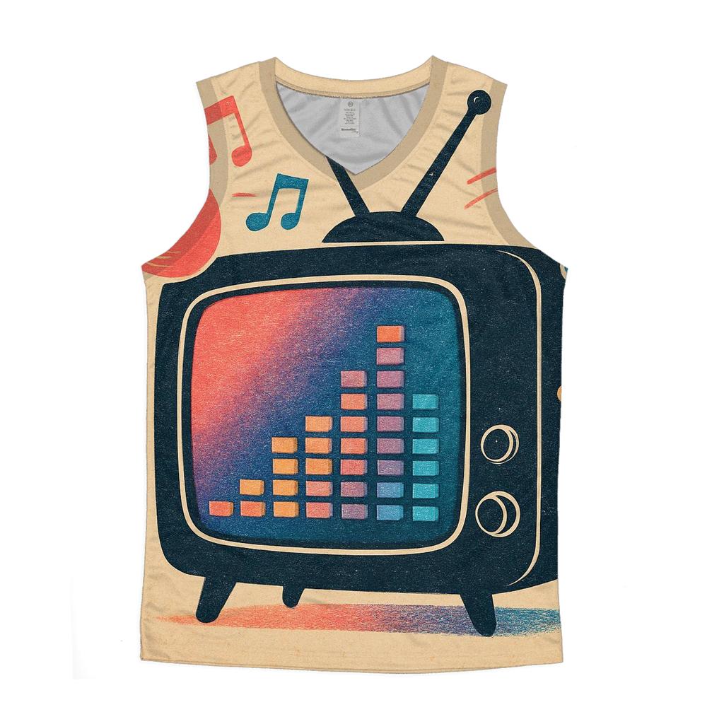 Retro TV Remix casual summer tank tops