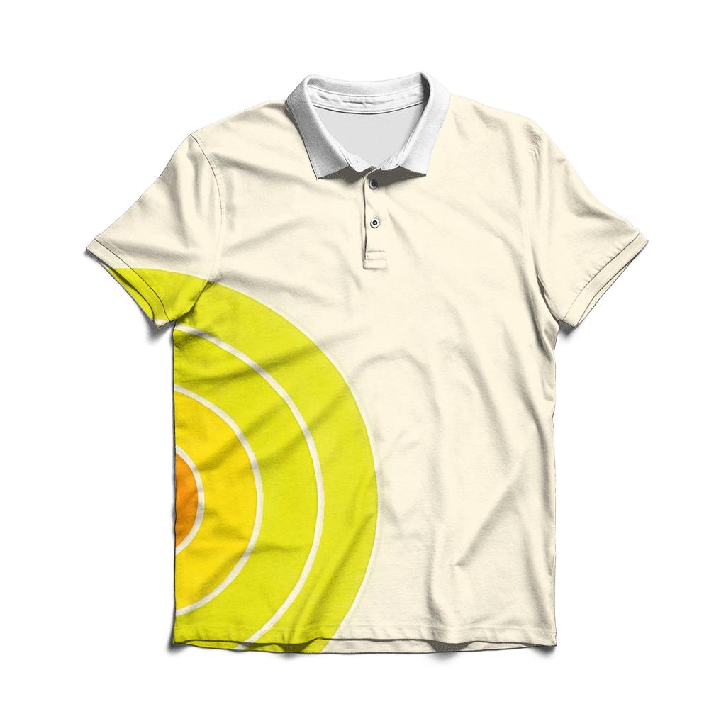Offcenter Citrus Bullseye branded logo polo shirts