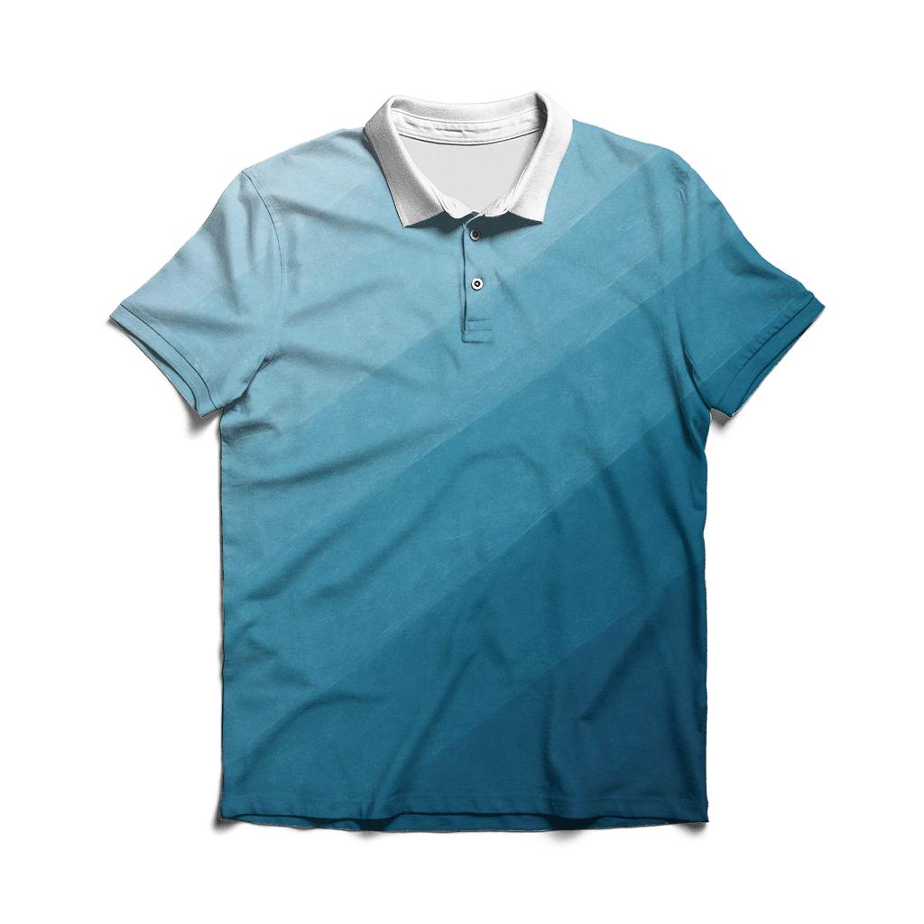 Glacier Blue Drift stylish collar polo tees
