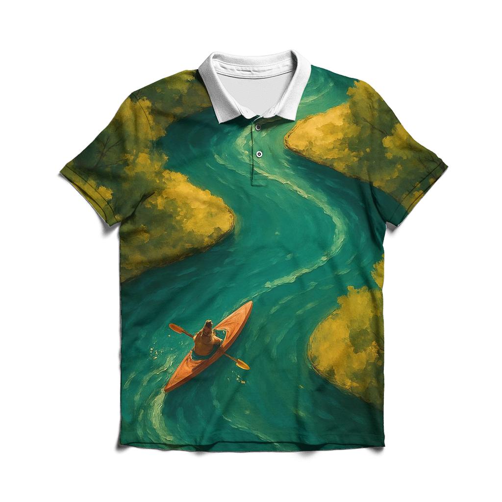 Kayak River Ribbon classic pique polos