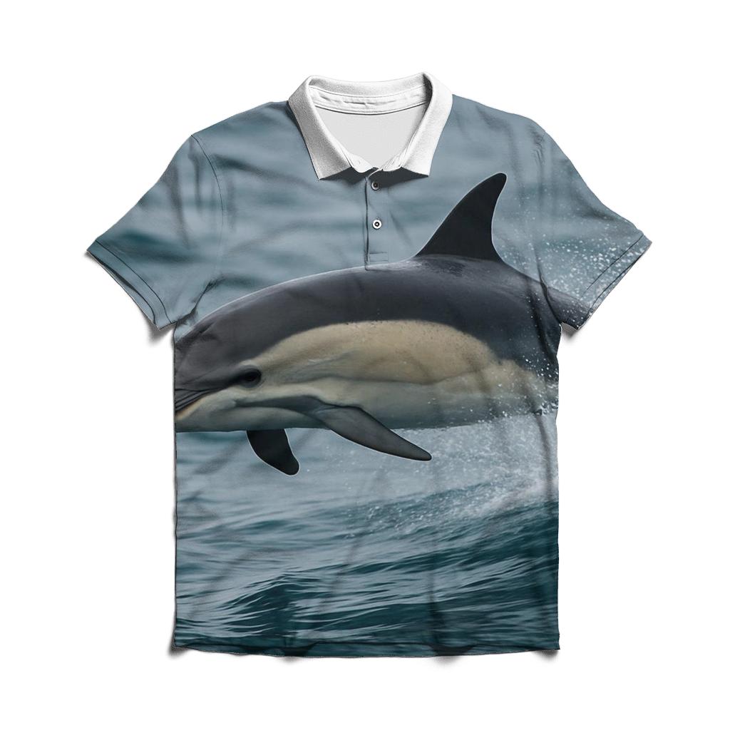 Pelagic Hunter Common Dolphin classic pique polos