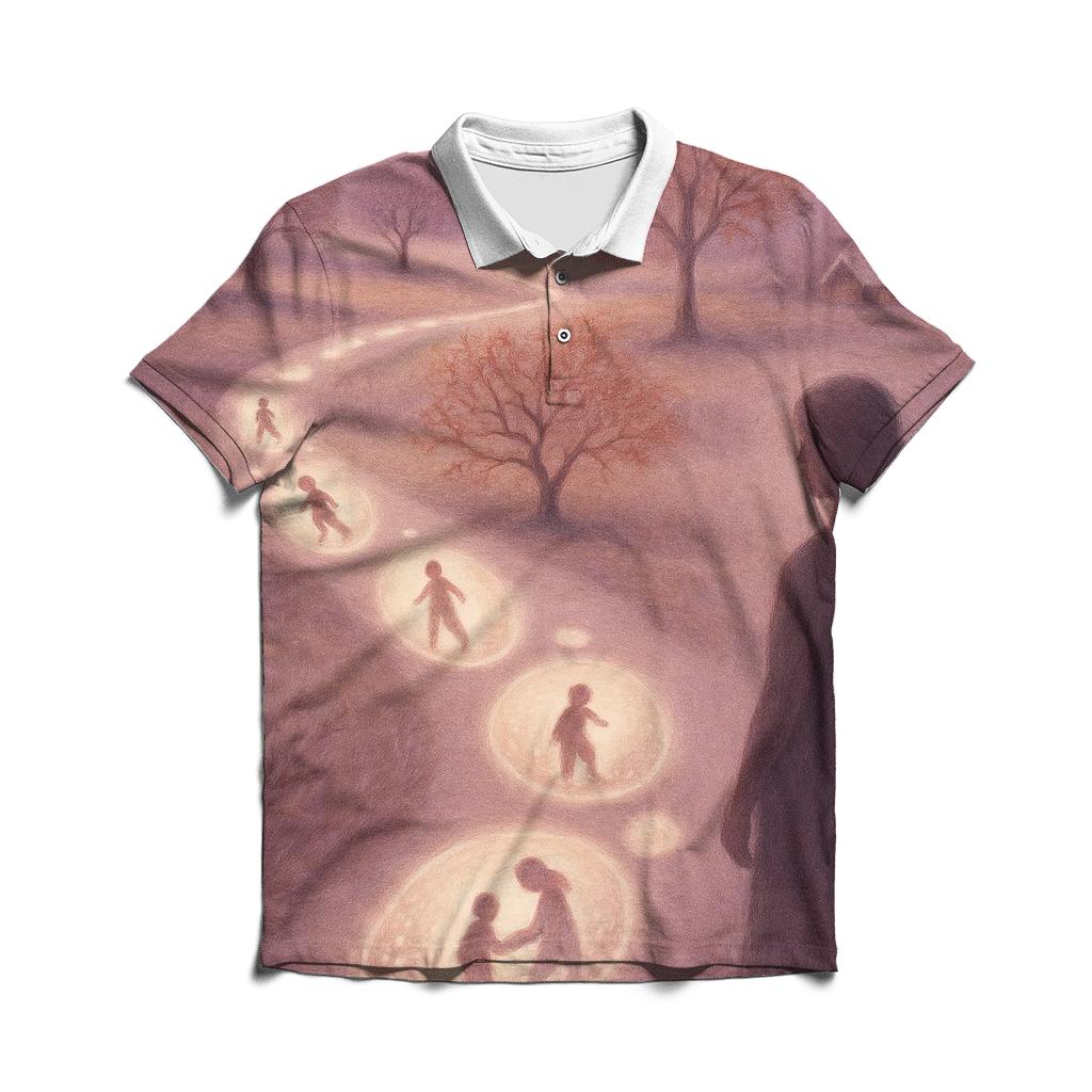 Footprints In The Heart personalized polo shirts