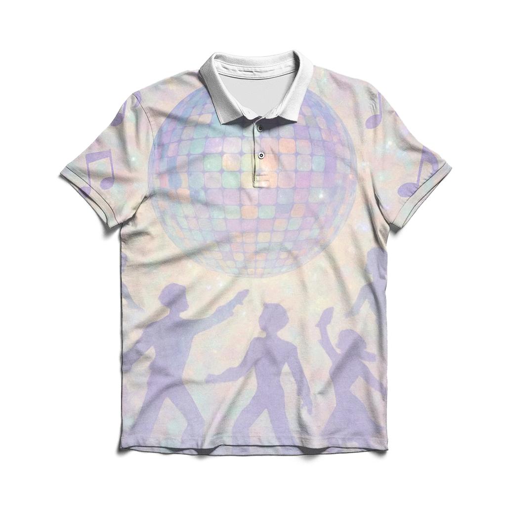 Disco Dot Mosaic branded logo polo shirts