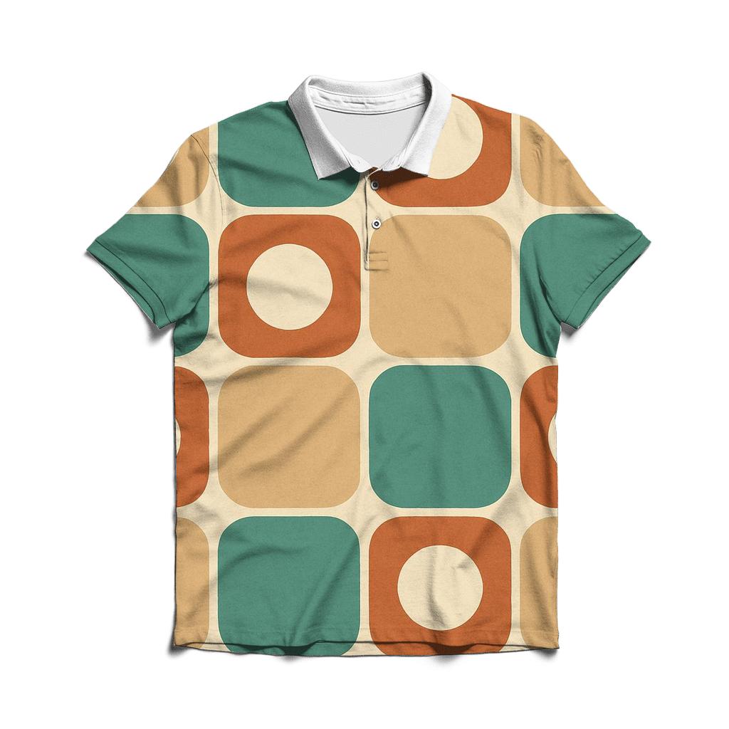 Toast And Teal Checker classic pique polos