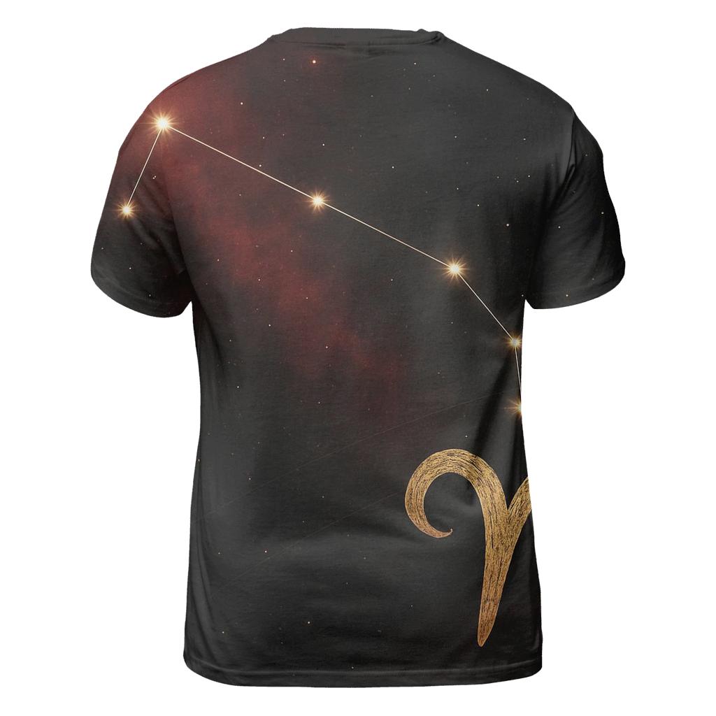 Celestial Aries Constellation Map designer pattern shirts