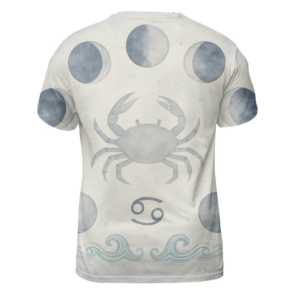Lunar Phases Cancer Moon Cycle trendy printed shirt styles