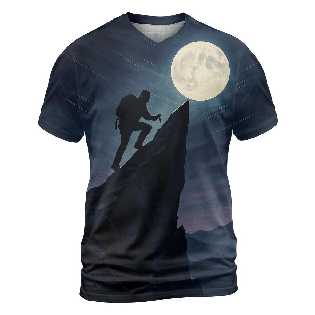 Night Climb Silhouette personalized full print shirts