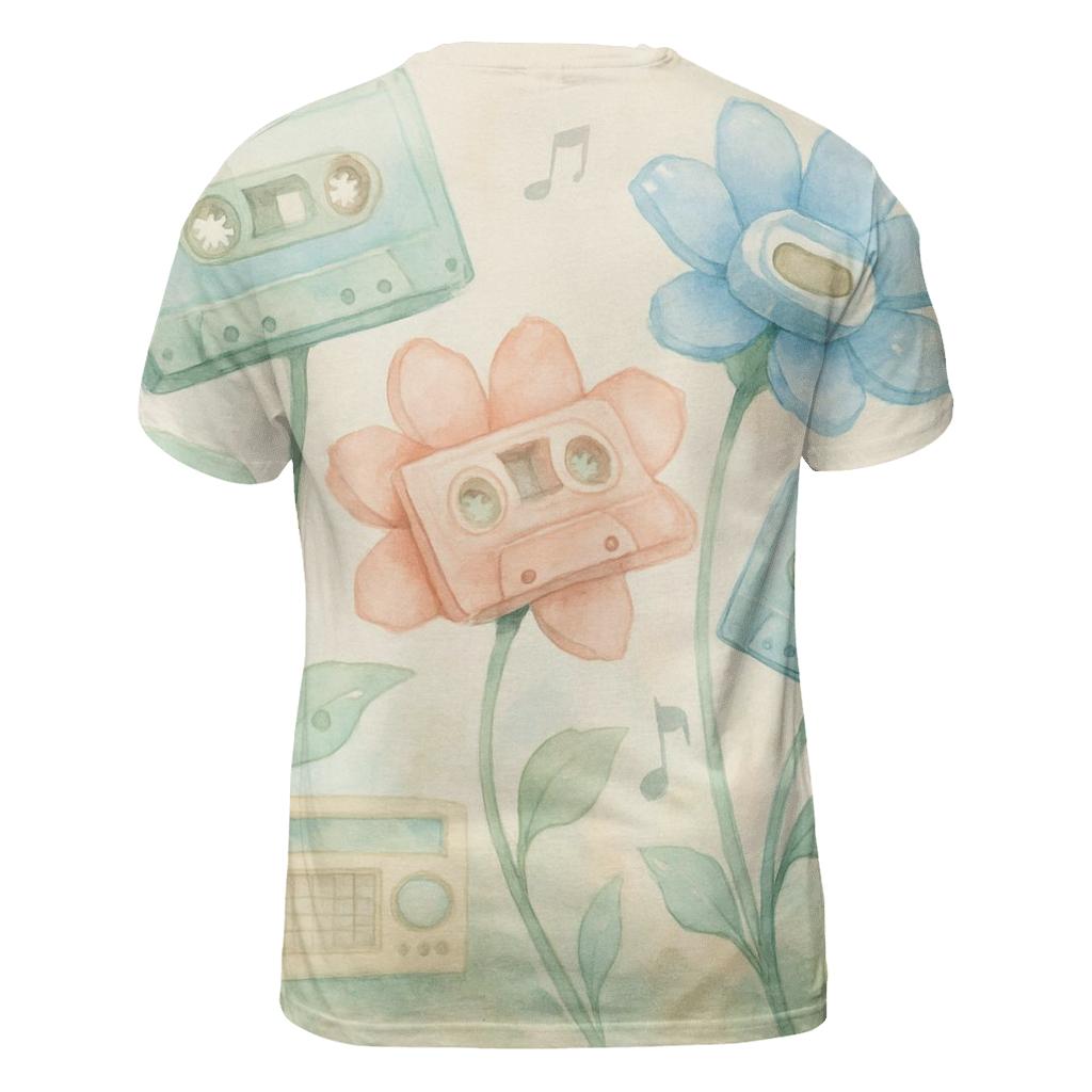 Cassette Garden trendy printed shirt styles