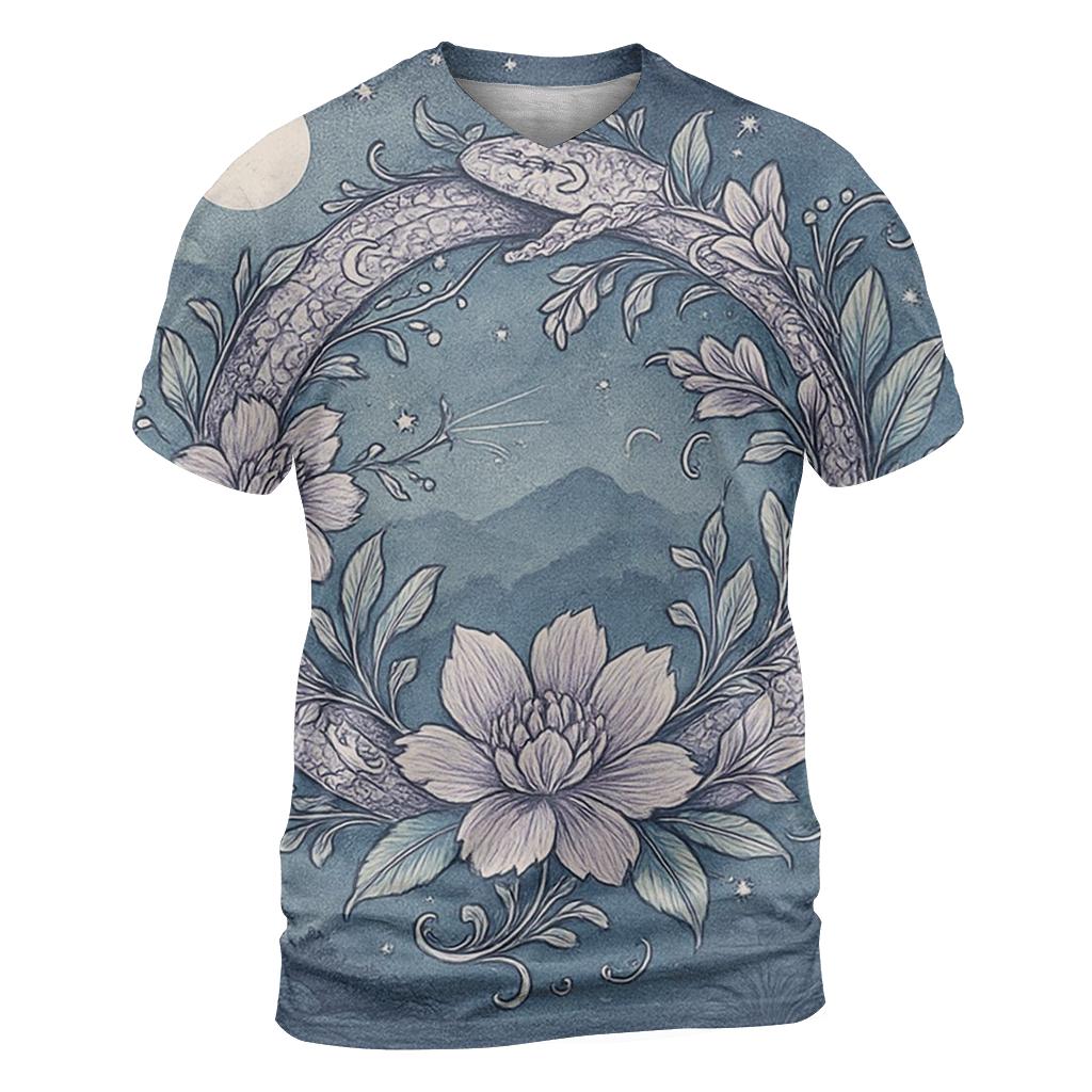 Lunar Garden Ouroboros personalized full print shirts