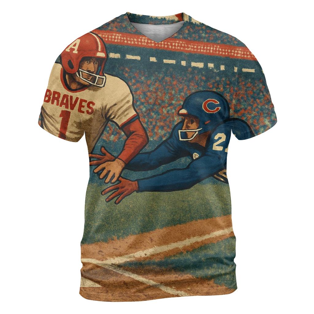 Third Base Blitz vibrant all-over design tees