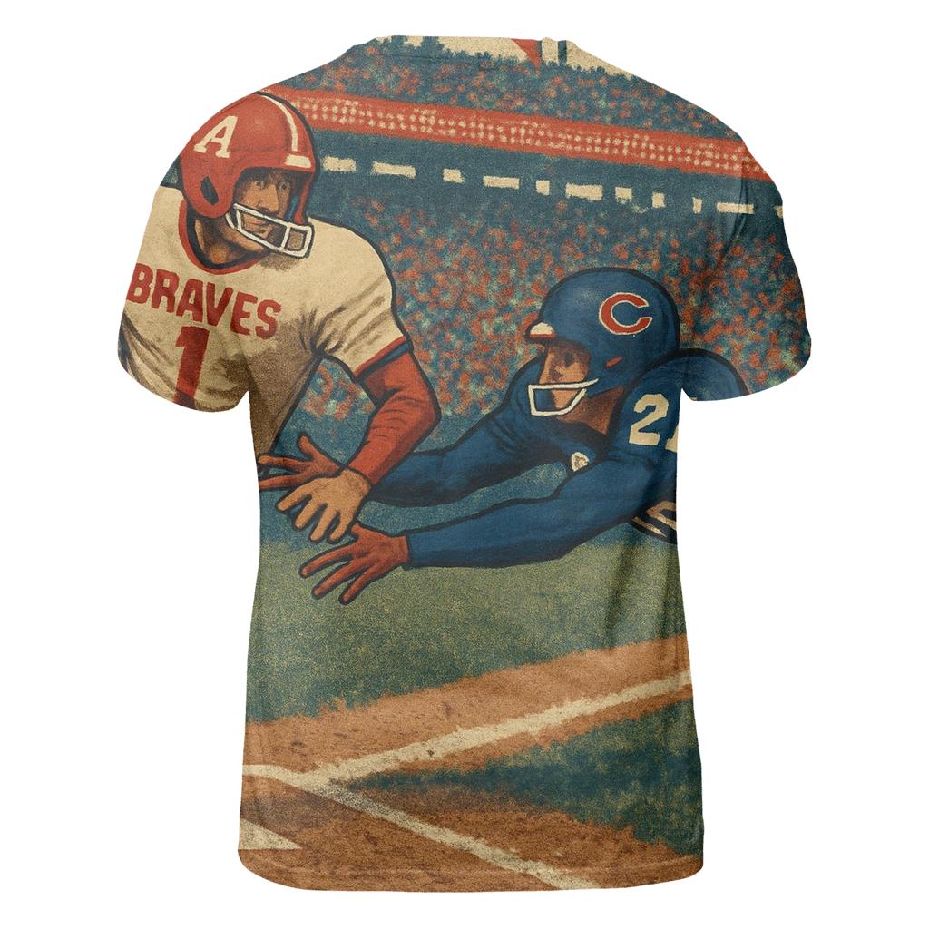 Third Base Blitz vibrant all-over design tees