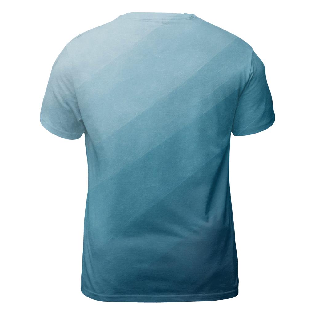 Glacier Blue Drift creative print fashion shirts