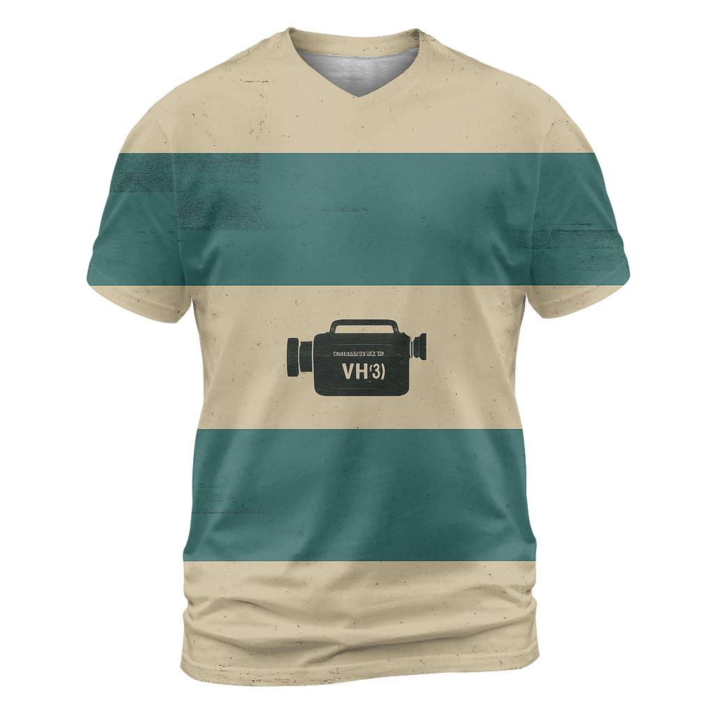 VHS Static Stripes personalized full print shirts