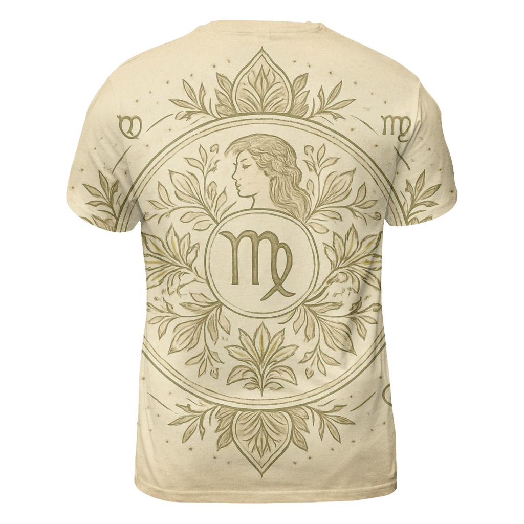 Virgo Earth Mandala Pattern trendy printed shirt styles