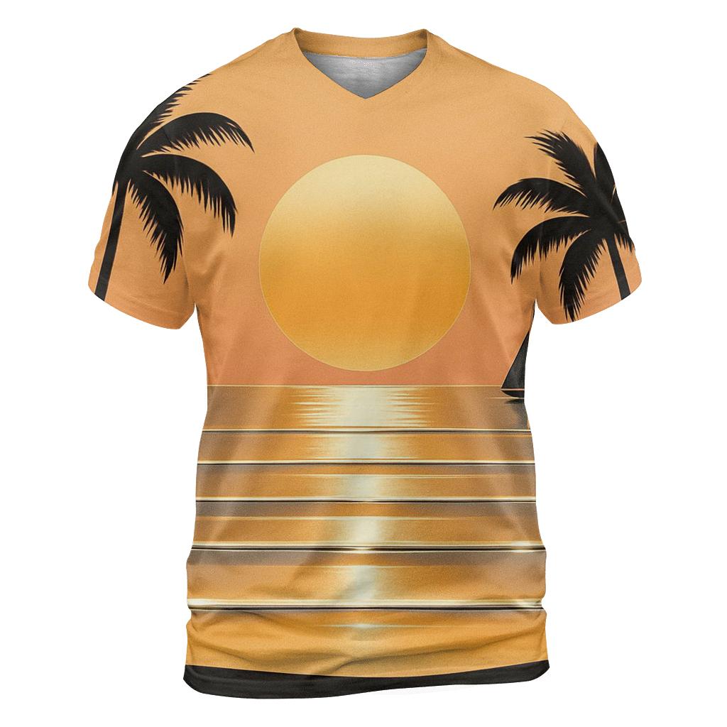 Chrome Mirage Sunset custom all-over print shirts