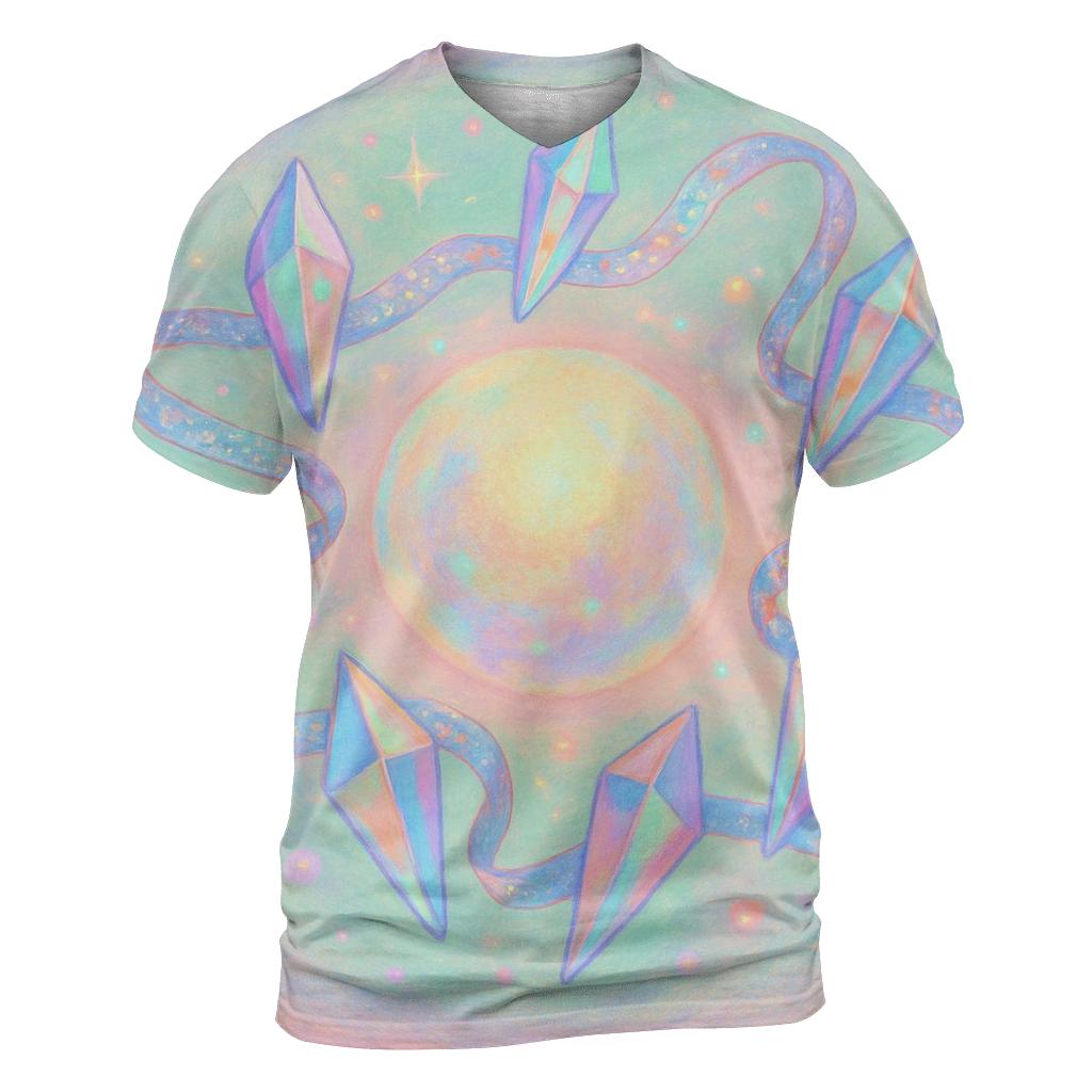 Pastel Prism Carousel unique graphic print tees