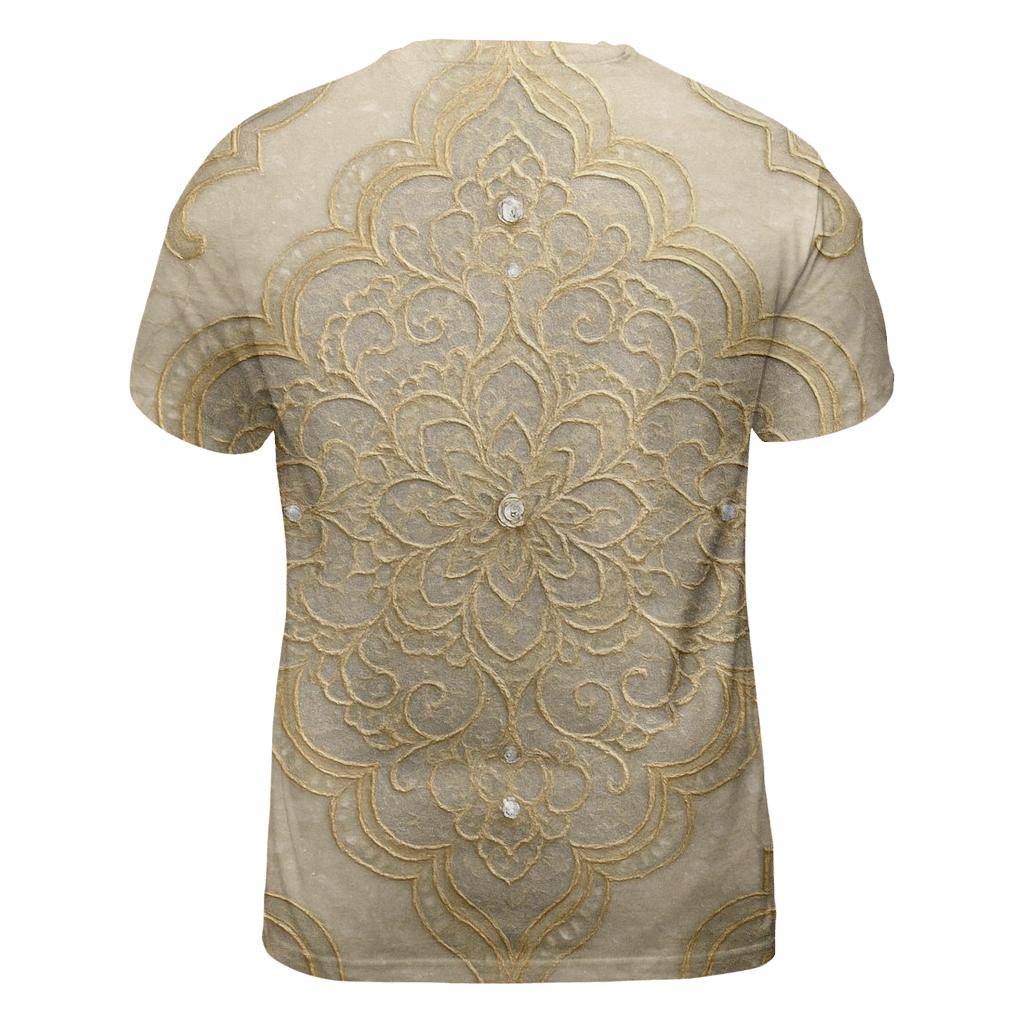 Auric Lace Mosaic vibrant all-over design tees